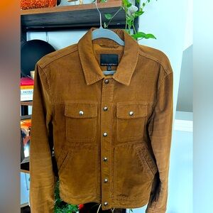 Banana Republic Suede Corduroy Trucker Jacket